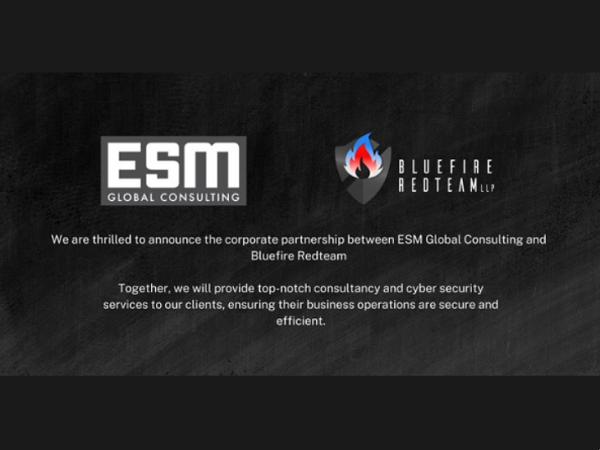 Bluefire Redteam and ESM Global Consulting announce exciting new partnership